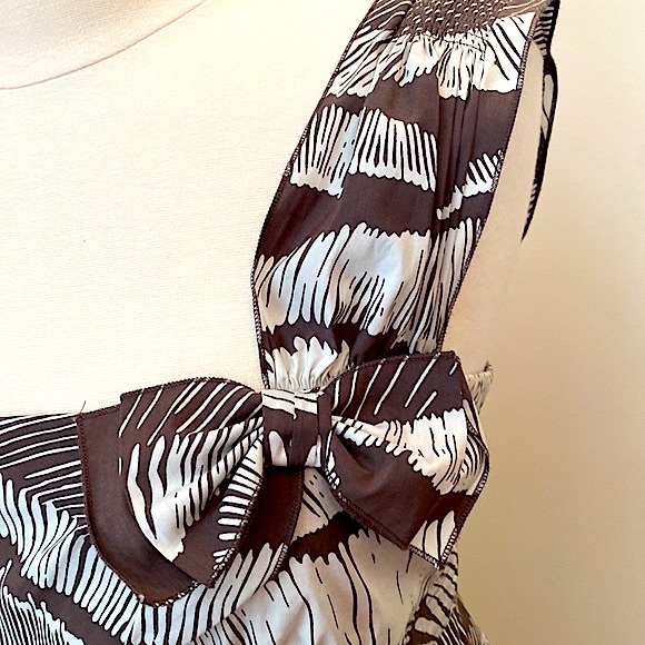 BCBGMAXAZRIA Cocoa Combo Animal Print Square Neck Sleeveless Party Dress Size M - Picture 5 of 15